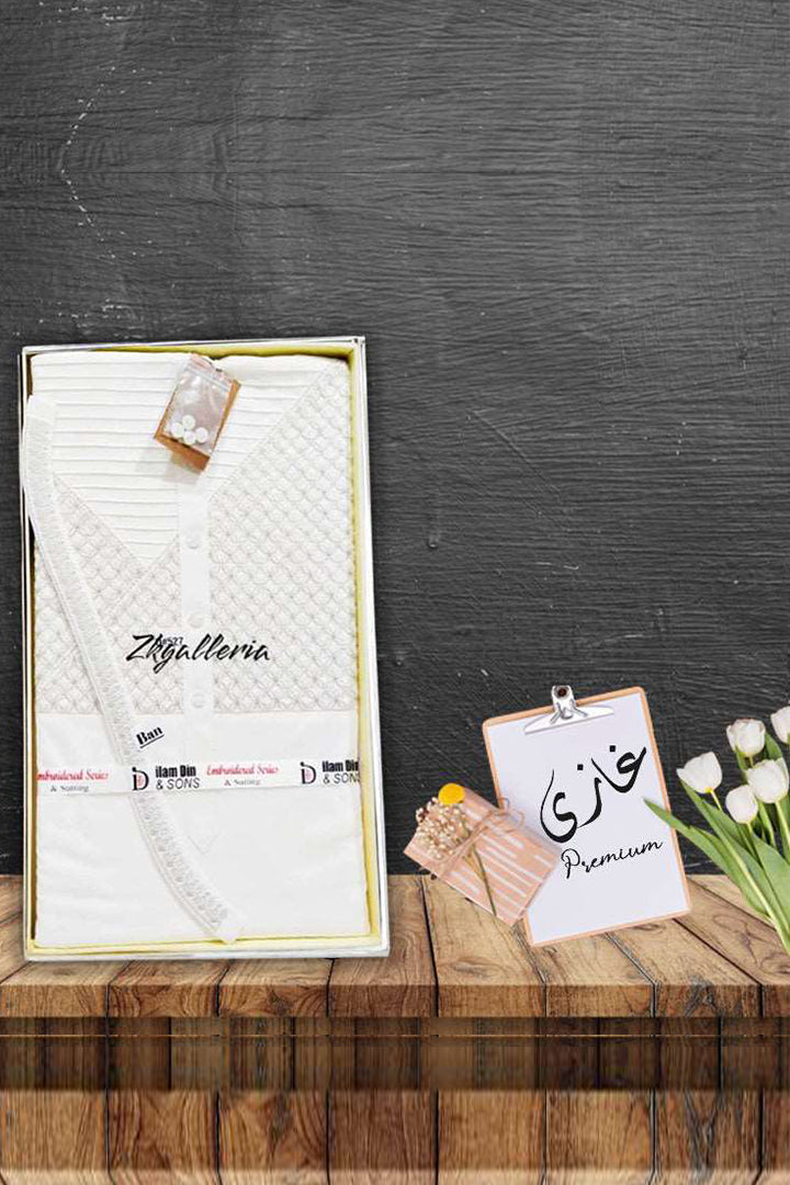 Majestic White  D-527  by Ghazi premium - Just Rs.4690! Shop now at ZKgalleria