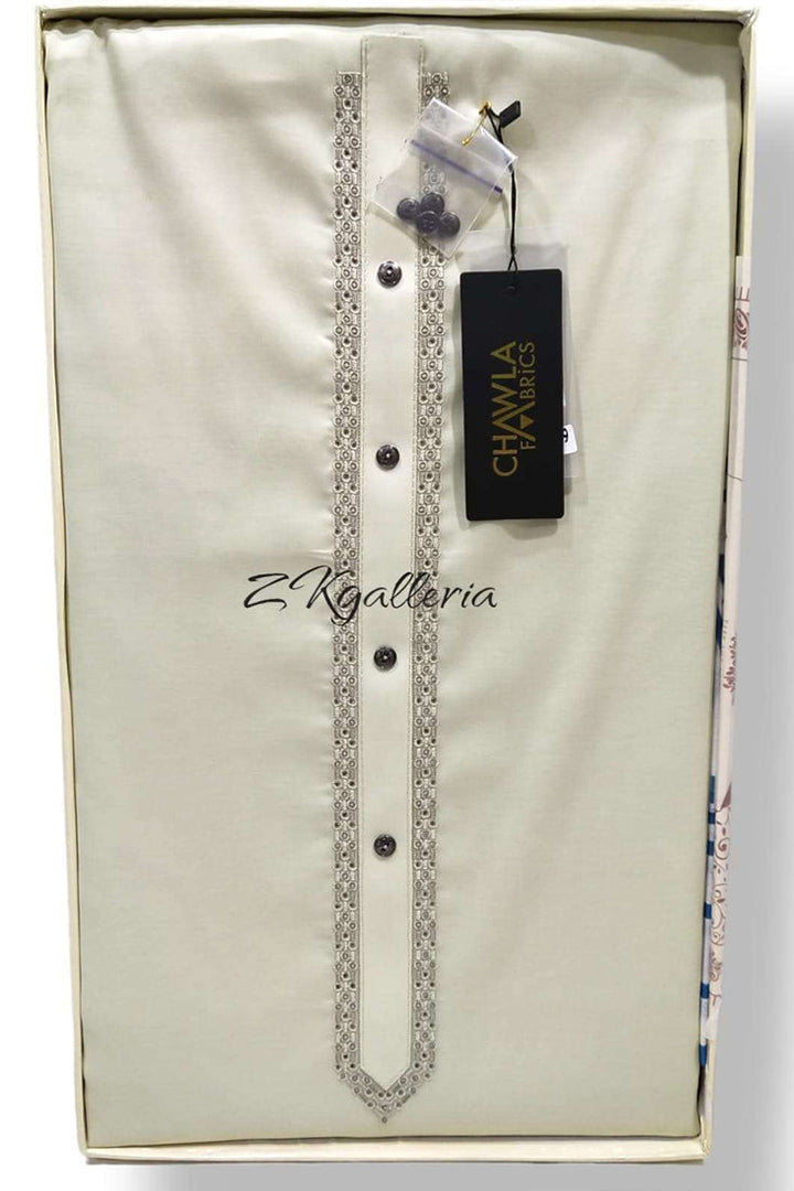 ICE COOL Cotton EMB D-939-3  by Chawla Fabrics - Just Rs.3300! Shop now at ZKgalleria