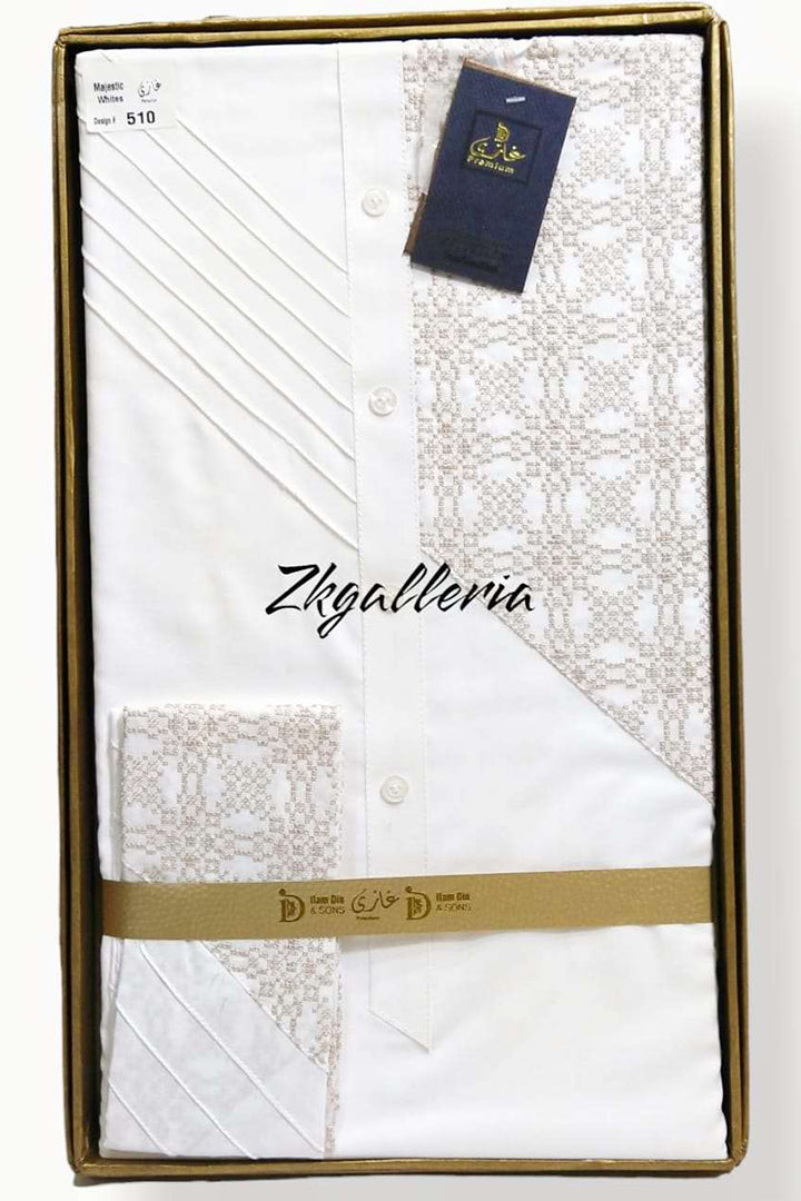 Majestic White D-510  by GHAZI PREMIUM - Just Rs.4250! Shop now at ZKgalleria