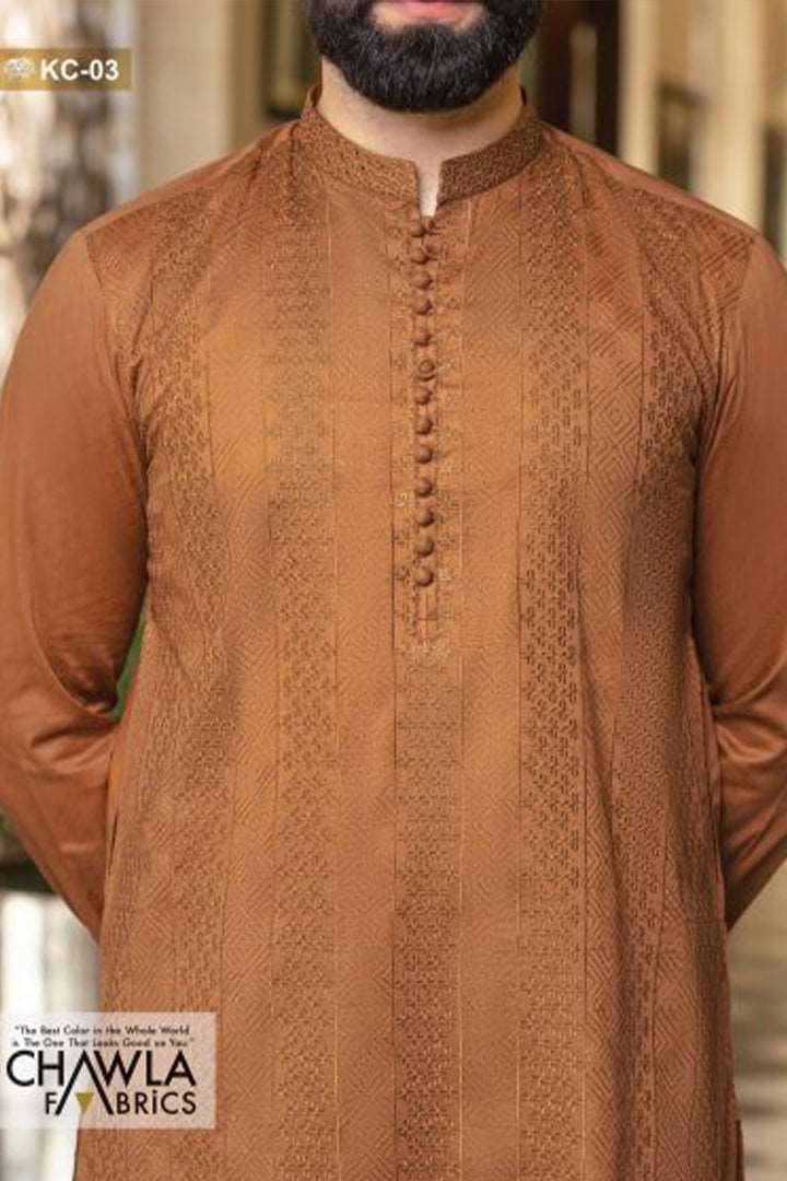 Chawla Kurta Courtesy KC-03-A  by CHAWLA FABRICS - Just Rs.5600! Shop now at ZKgalleria