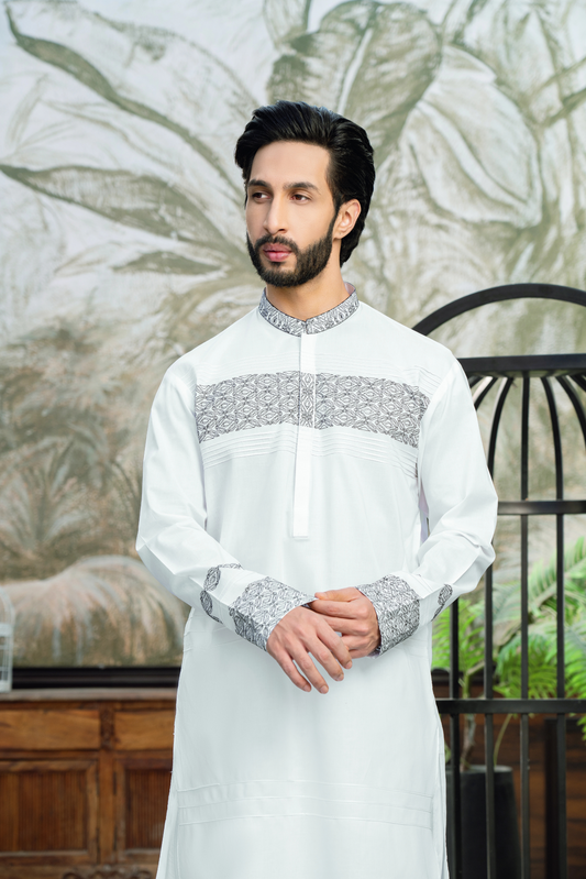 Cotton White Series WS-04  by CHAWLA FABRICS - Just Rs.5000! Shop now at ZKgalleria