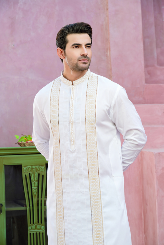 Cotton White Series WS-05  by CHAWLA FABRICS - Just Rs.5000! Shop now at ZKgalleria