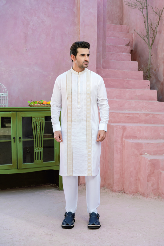 Cotton White Series WS-05  by CHAWLA FABRICS - Just Rs.5000! Shop now at ZKgalleria